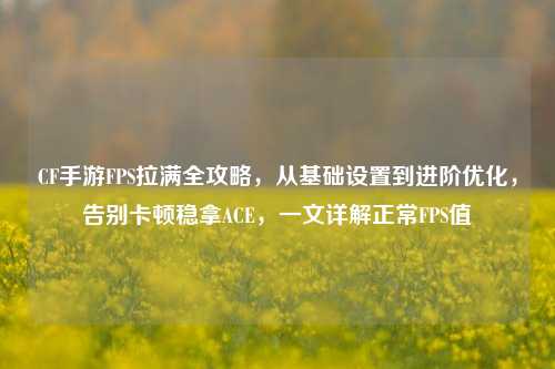 CF手游FPS拉满全攻略，从基础设置到进阶优化，告别卡顿稳拿ACE，一文详解正常FPS值