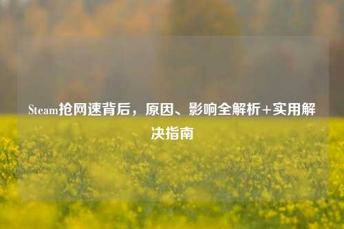 Steam抢网速背后，原因、影响全解析+实用解决指南
