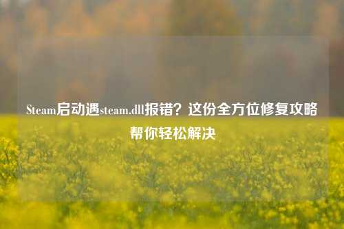Steam启动遇steam.dll报错？这份全方位修复攻略帮你轻松解决