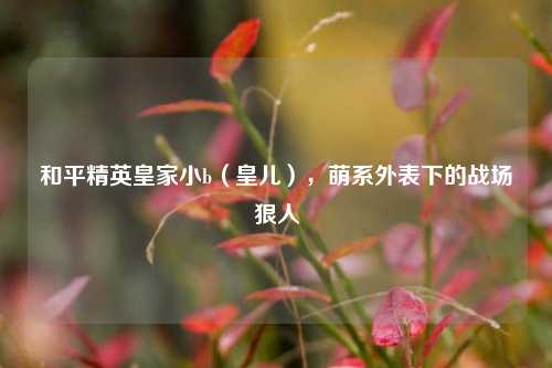 和平精英皇家小b（皇儿），萌系外表下的战场狠人