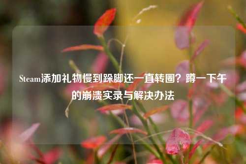 Steam添加礼物慢到跺脚还一直转圈？蹲一下午的崩溃实录与解决办法