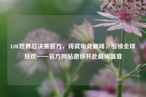 LOL世界总决赛官方，铸就电竞巅峰，引领全球狂欢——官方网站邀你共赴巅峰盛宴