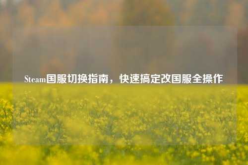 Steam国服切换指南，快速搞定改国服全操作