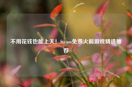 不用花钱也能上天！Steam免费火箭游戏精选推荐