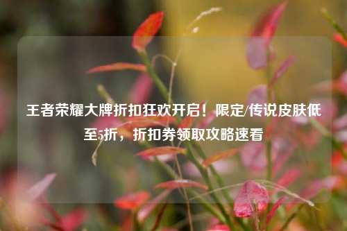 王者荣耀大牌折扣狂欢开启！限定/传说皮肤低至5折，折扣券领取攻略速看