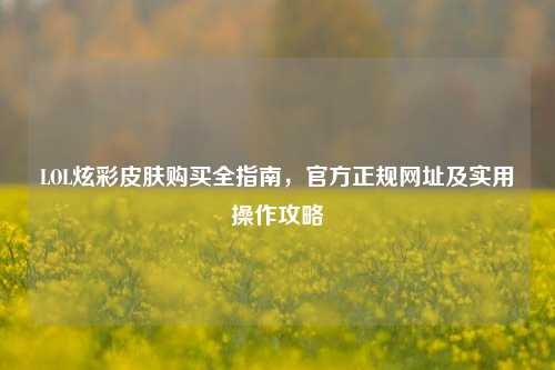 LOL炫彩皮肤购买全指南，官方正规网址及实用操作攻略