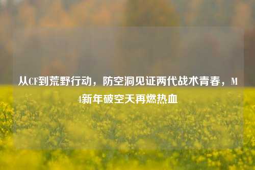 从CF到荒野行动，防空洞见证两代战术青春，M4新年破空天再燃热血