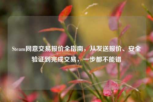 Steam同意交易报价全指南，从发送报价、安全验证到完成交易，一步都不能错