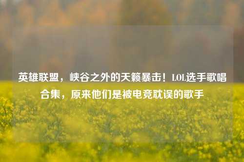 英雄联盟，峡谷之外的天籁暴击！LOL选手歌唱合集，原来他们是被电竞耽误的歌手