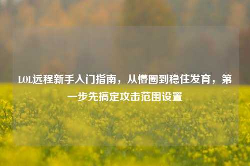 LOL远程新手入门指南，从懵圈到稳住发育，第一步先搞定攻击范围设置