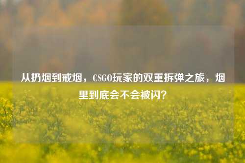 从扔烟到戒烟，CSGO玩家的双重拆弹之旅，烟里到底会不会被闪？
