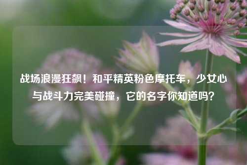 战场浪漫狂飙！和平精英粉色摩托车，少女心与战斗力完美碰撞，它的名字你知道吗？