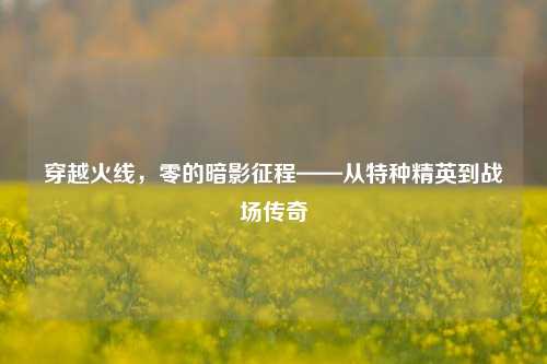 穿越火线，零的暗影征程——从特种精英到战场传奇
