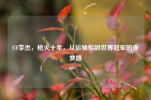 CF李杰，枪火十年，从运输船到世界冠军的逐梦路