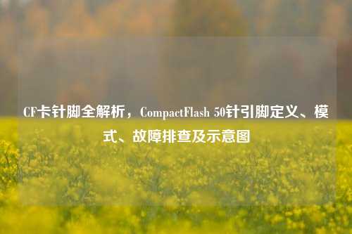 CF卡针脚全解析，CompactFlash 50针引脚定义、模式、故障排查及示意图