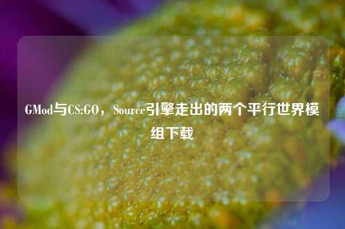 GMod与CS:GO，Source引擎走出的两个平行世界模组下载