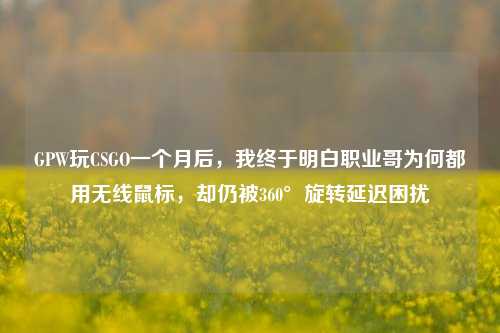 GPW玩CSGO一个月后，我终于明白职业哥为何都用无线鼠标，却仍被360°旋转延迟困扰