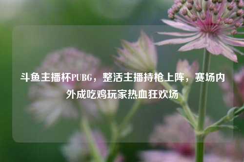 斗鱼主播杯PUBG，整活主播持枪上阵，赛场内外成吃鸡玩家热血狂欢场