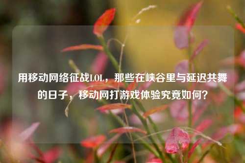 用移动网络征战LOL，那些在峡谷里与延迟共舞的日子，移动网打游戏体验究竟如何？