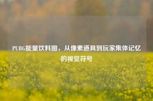 PUBG能量饮料图,从像素道具到玩家集体记忆的视觉符号