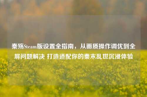 秦殇Steam版设置全指南，从画质操作调优到全屏问题解决 打造适配你的秦末乱世沉浸体验
