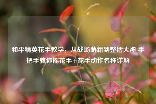 和平精英花手教学，从战场萌新到整活大神 手把手教你摇花手+花手动作名称详解