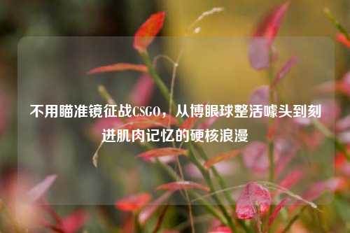 不用瞄准镜征战CSGO,从博眼球整活噱头到刻进肌肉记忆的硬核浪漫