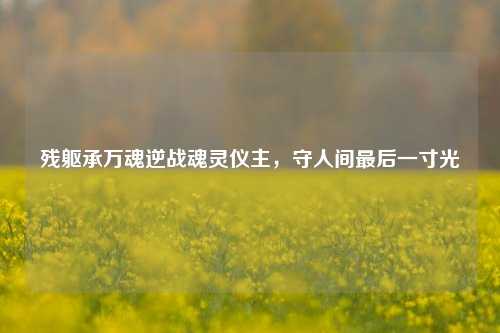 残躯承万魂逆战魂灵仪主,守人间最后一寸光