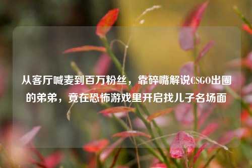 从客厅喊麦到百万粉丝，靠碎嘴解说CSGO出圈的弟弟，竟在恐怖游戏里开启找儿子名场面