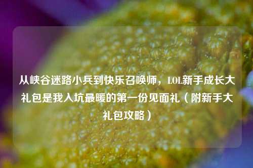从峡谷迷路小兵到快乐召唤师，LOL新手成长大礼包是我入坑最暖的第一份见面礼（附新手大礼包攻略）
