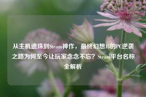 从主机遗珠到Steam神作，最终幻想15的PC逆袭之路为何至今让玩家念念不忘？Steam平台名称全解析