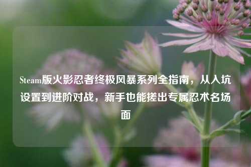 Steam版火影忍者终极风暴系列全指南，从入坑设置到进阶对战，新手也能搓出专属忍术名场面