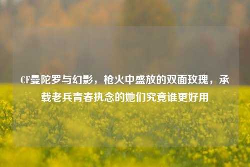 CF曼陀罗与幻影，枪火中盛放的双面玫瑰，承载老兵青春执念的她们究竟谁更好用